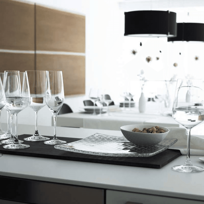 Style Set of 4 Red Wine Glasses, 630ml, Clear