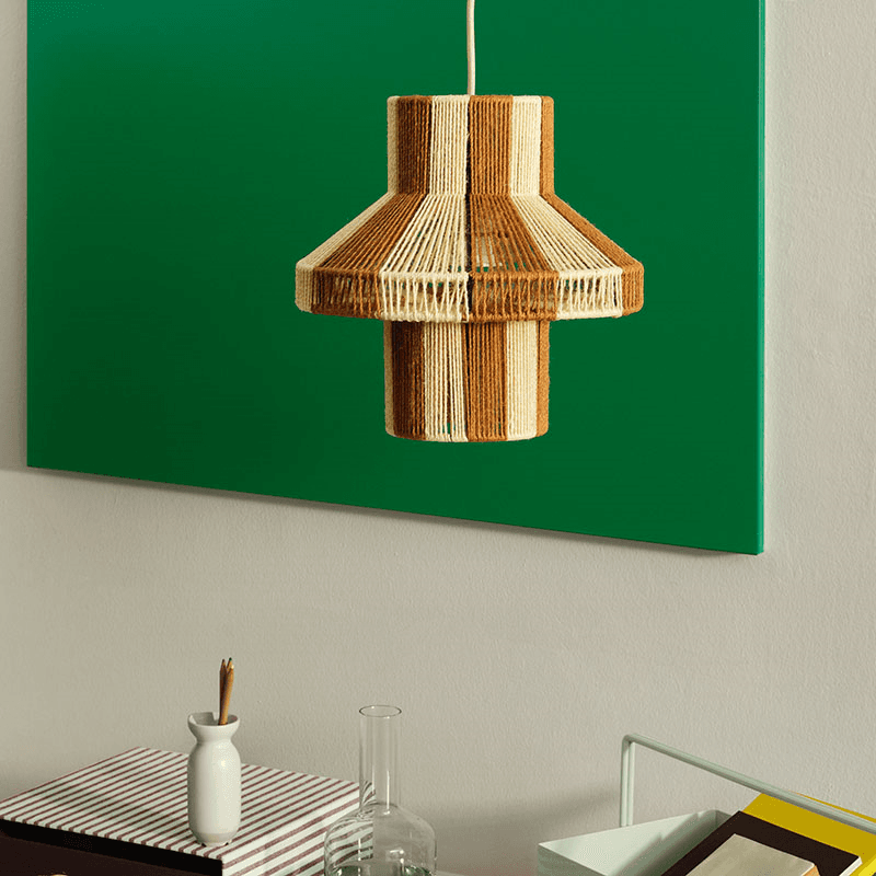 Diana Lampshade, D28 x H28cm, Meerkat Brown & Light Yellow