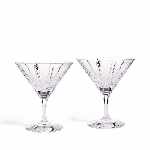 Image showing the Luxe Graphite Pair of Martini Glasses, Clear product.