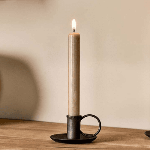 Image showing the Amri Candlestick, H5.5cm, Antique Black product.