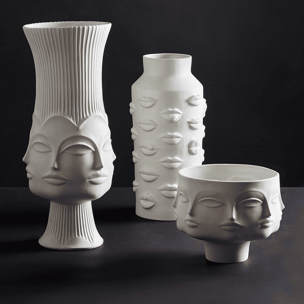 Muse Dora Maar Vase, H38cm, White