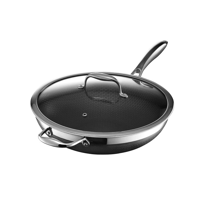 Hybrid 7 Piece Cookware Set with Lids, Steel
