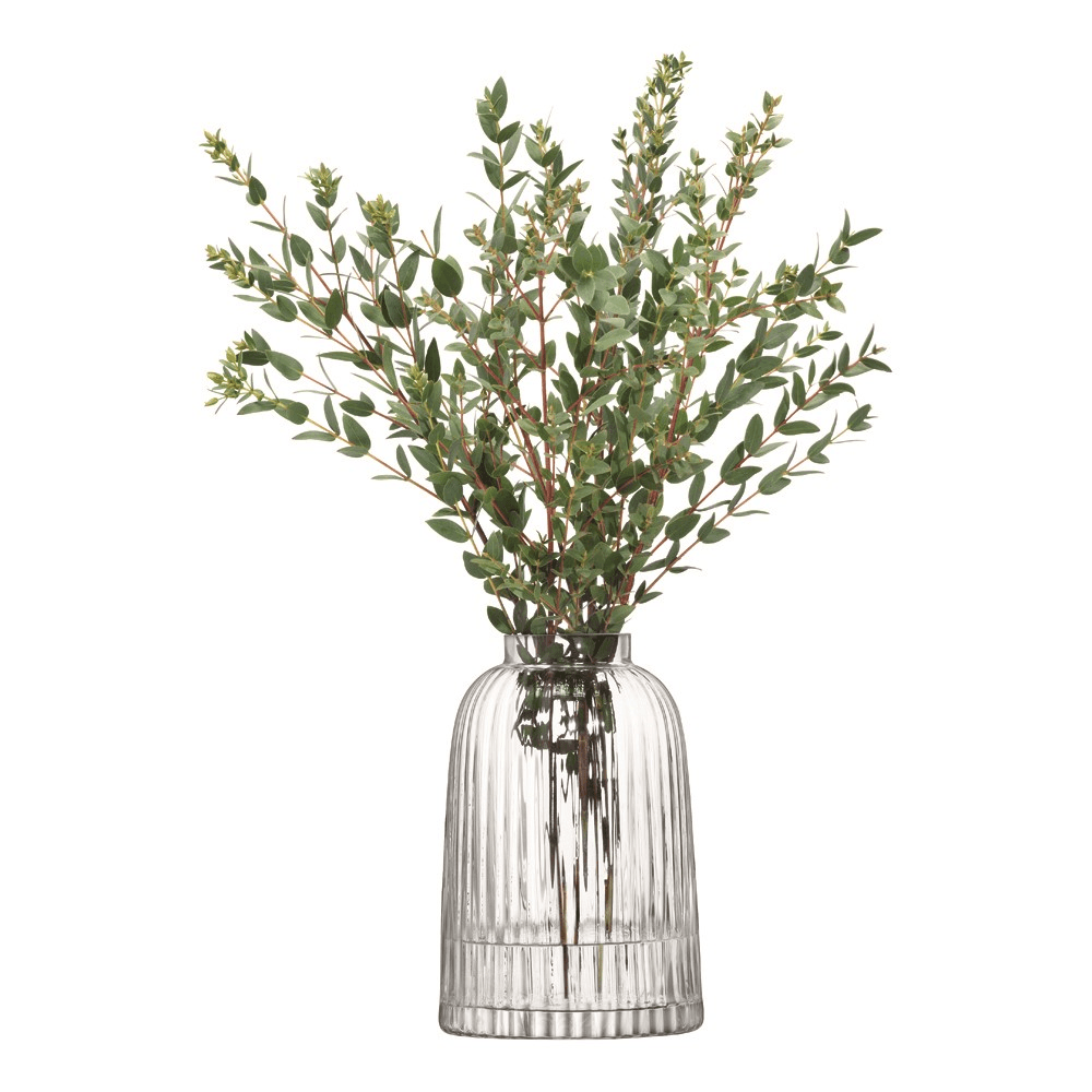 Pleat Vase, H20cm, Clear