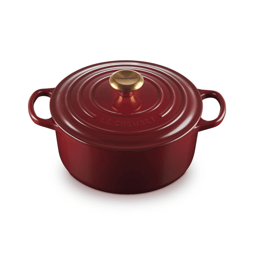 Image showing the Signature Cast Iron Round Casserole, 24cm, Garnet product.