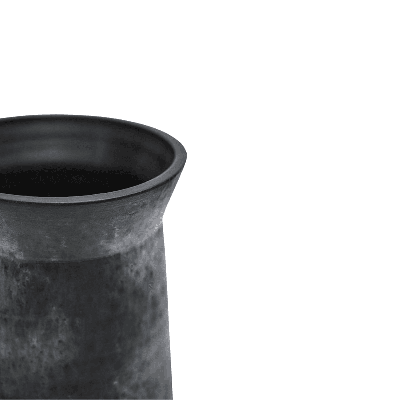 Kew Eclectic Orangery Handthrown Vase, D20cm, Basalt