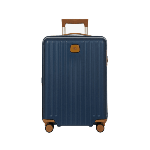Image showing the Capri Carry-On Suitcase with Front Pocket, H55x W23 X L40cm, Blue product.