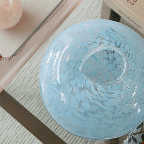 Image showing the Large Dewdrop Vase, D26cm, Ice Blue product.