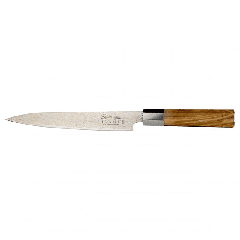 Flame Carving Knife, 20cm, Olive Wood