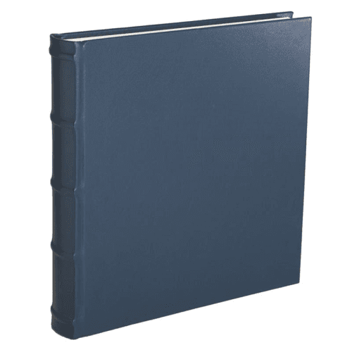 Image showing the Leather Square Photo Album, 35.5 x 36.5cm, Blue product.