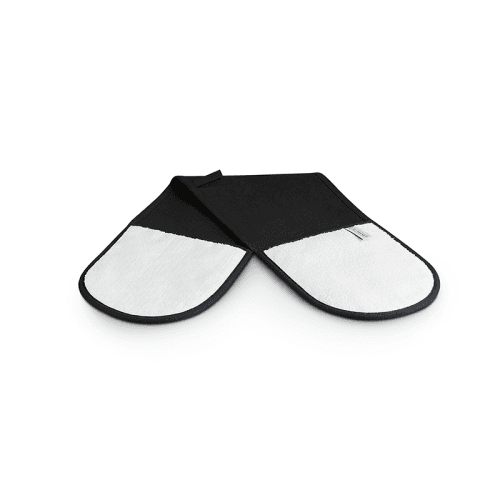 Image showing the Textiles Double oven glove, Black product.