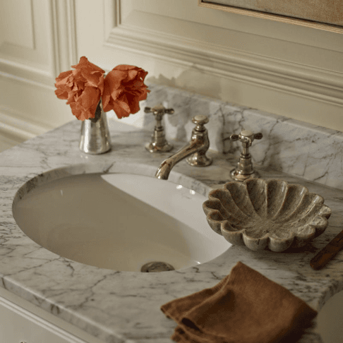 Image showing the Malborough Flower Bowl, D20cm, Marble product.