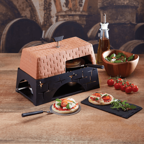 Image showing the Mini Tabletop Pizza Oven, Terracotta product.