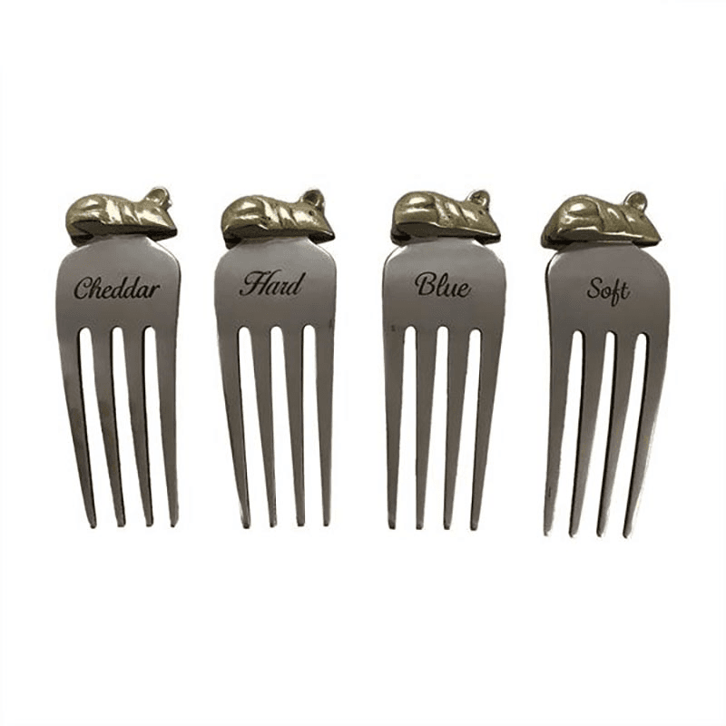 Mouse Cheese Marker Set, Silver