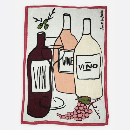 Image showing the Tea Towel, Wine product.