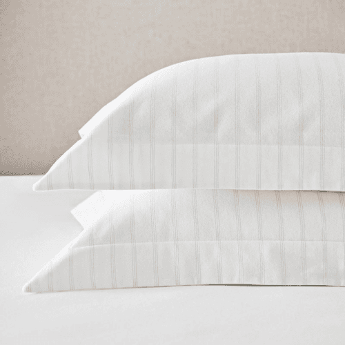 Image showing the Harley Super King Oxford Pillowcase, Blue Stripe product.
