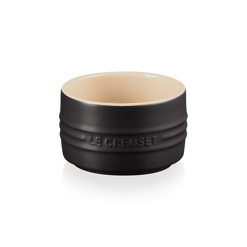 Stoneware Stackable ramekin, 8cm - 200ml, Satin Black