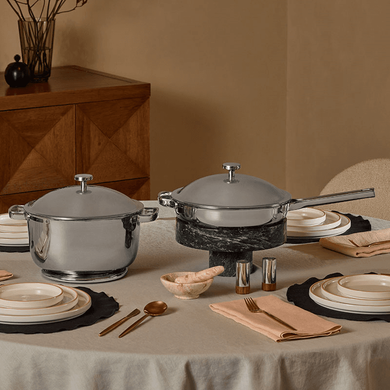 Titanium Pro Cookware Duo, Chrome