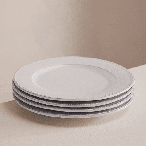 Image showing the Hillcrest Set of 4 Dinner Plates D28cm, White product.