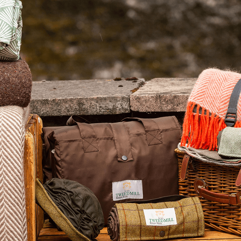 Eventer Picnic Rug, 137 x 170cm, Brown/Beige/Green