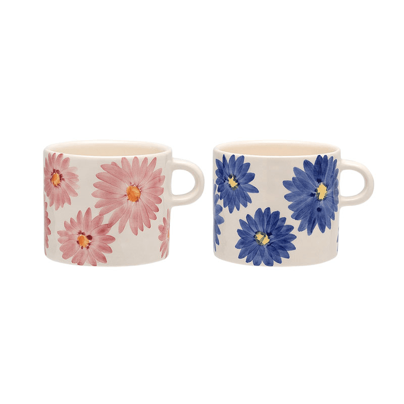 Cherished Moments Set of 2 Mugs, 500ml, Blue & Pink