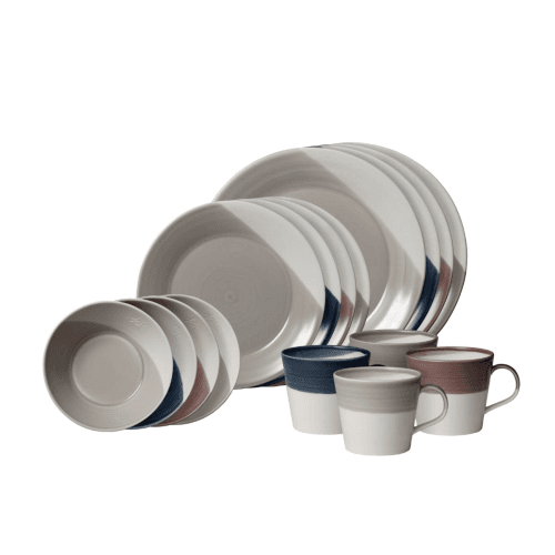 Image showing the Bowls of Plenty 16 piece dinnerware set product.
