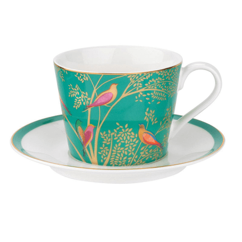 Image showing the Chelsea Collection Teacup and saucer, 20cl, green product.