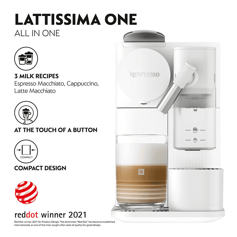 Lattissima One Coffee Machine, White
