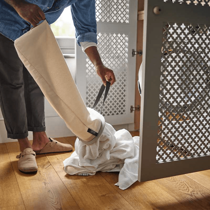 Tota Laundry Separation Basket, 90L, Ecru