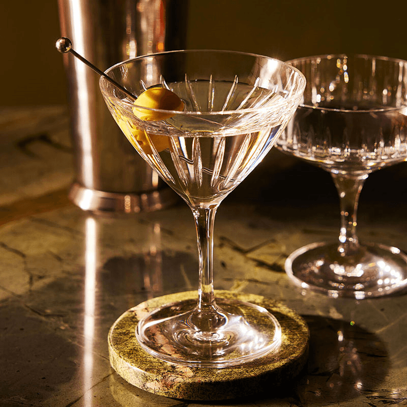 Roebling Set of 4 Cocktail Glasses, 212ml, Clear