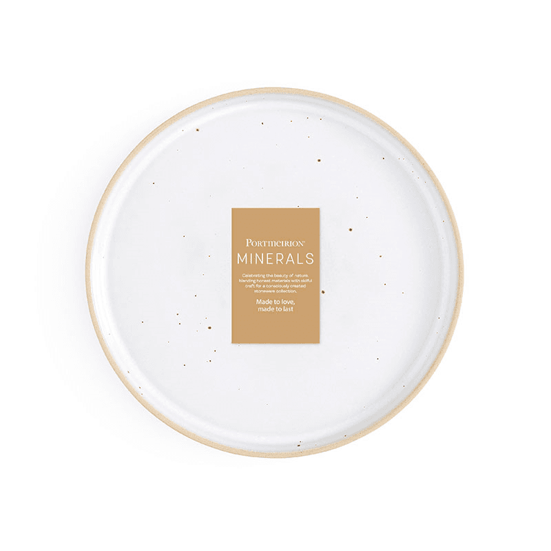 Minerals Set of 4 Dinner Plates, D26.5cm, Moonstone