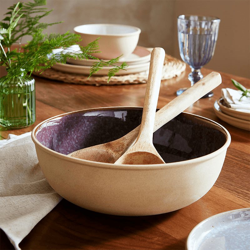 Minerals Serving Bowl, D24.5cm, Amethyst