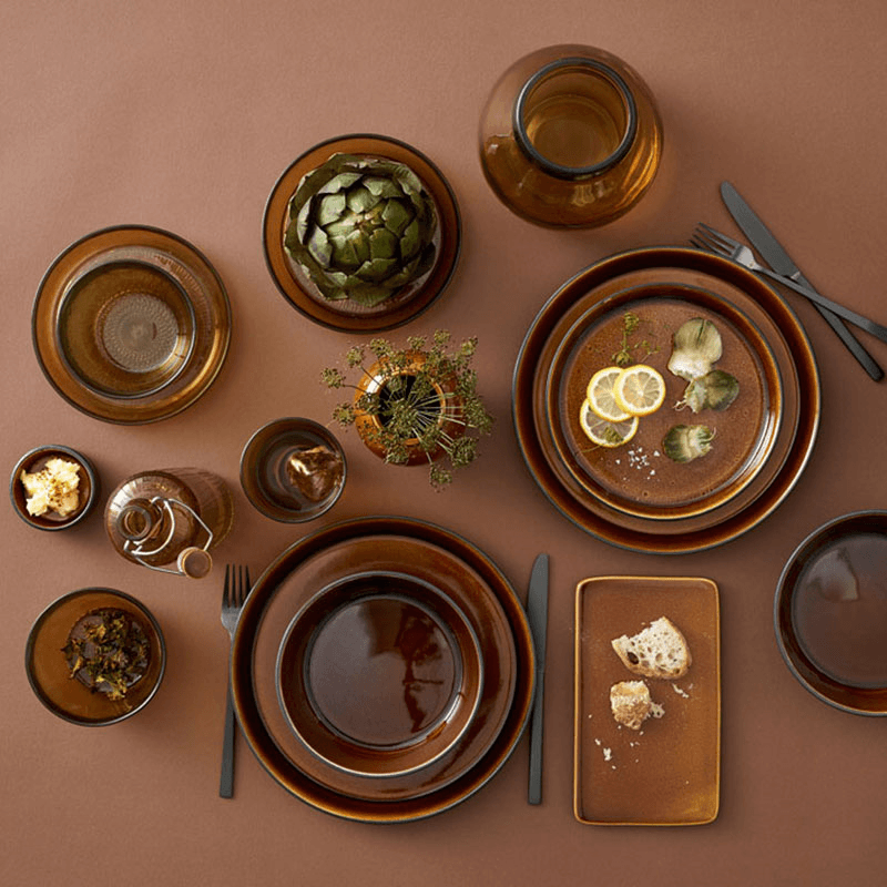 Gastro Plate, D21cm, Amber