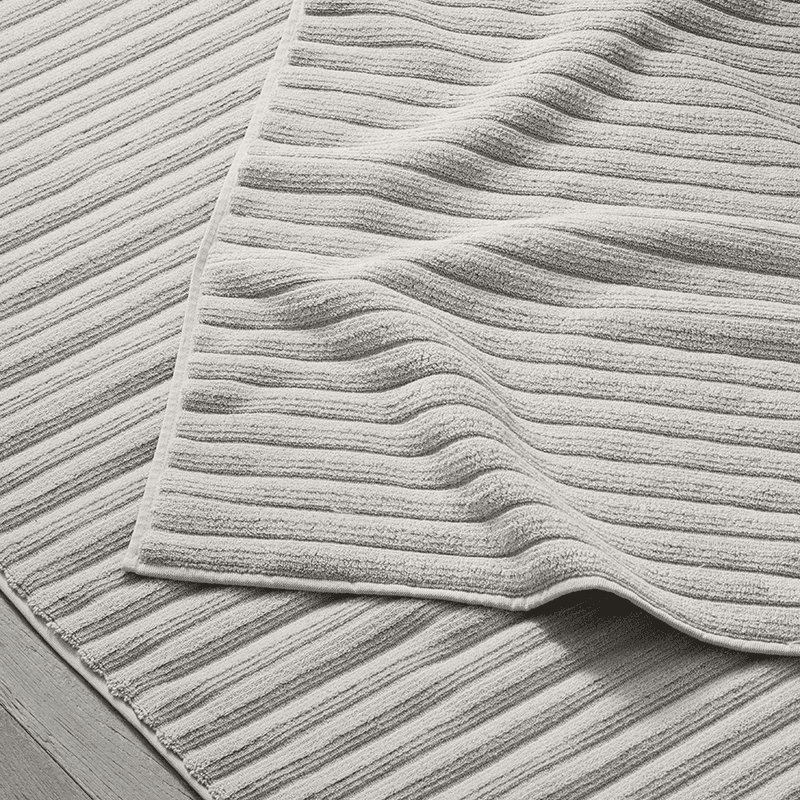 Rib Hydrocotton Medium Bath Mat, 60 x 90cm, Oatmeal