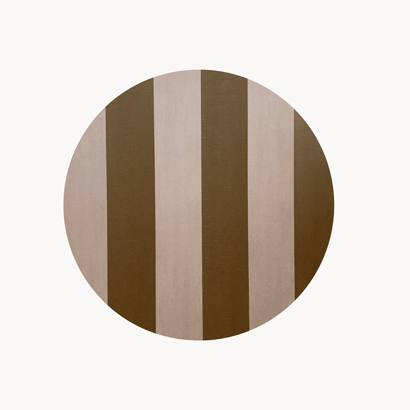 Stripe Placemat, D28cm, Ochre
