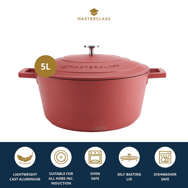 Casserole Dish, 5L, Red