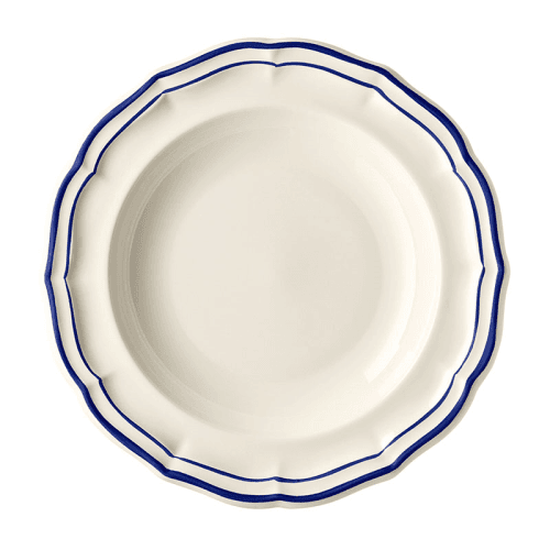 Image showing the Rimmed Soup Plates, Filet Bleu, Set of 4 product.