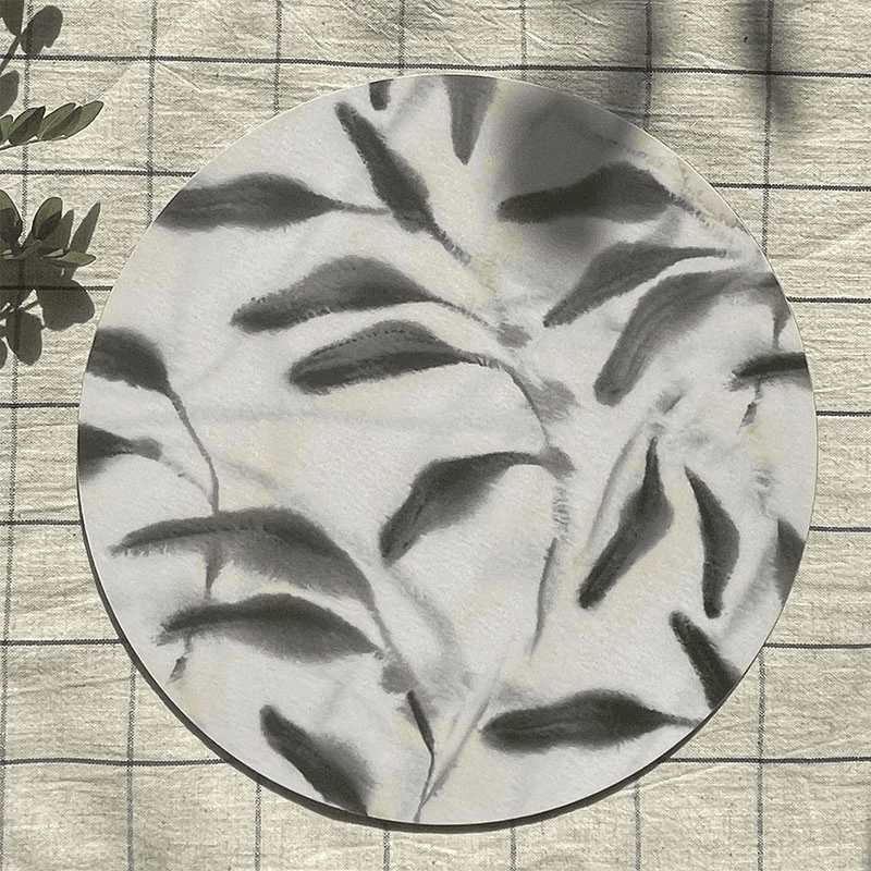 Amongst Placemat, D28cm, Beige Grey