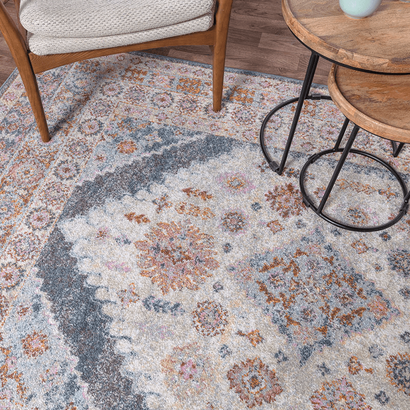 Flores fiza classic persian medallion rug, 160 x 230cm, Multi