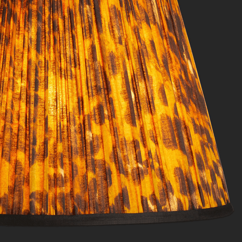 Straight empire Shade, 40cm, classic Leopard Love by Matthew Williamson
