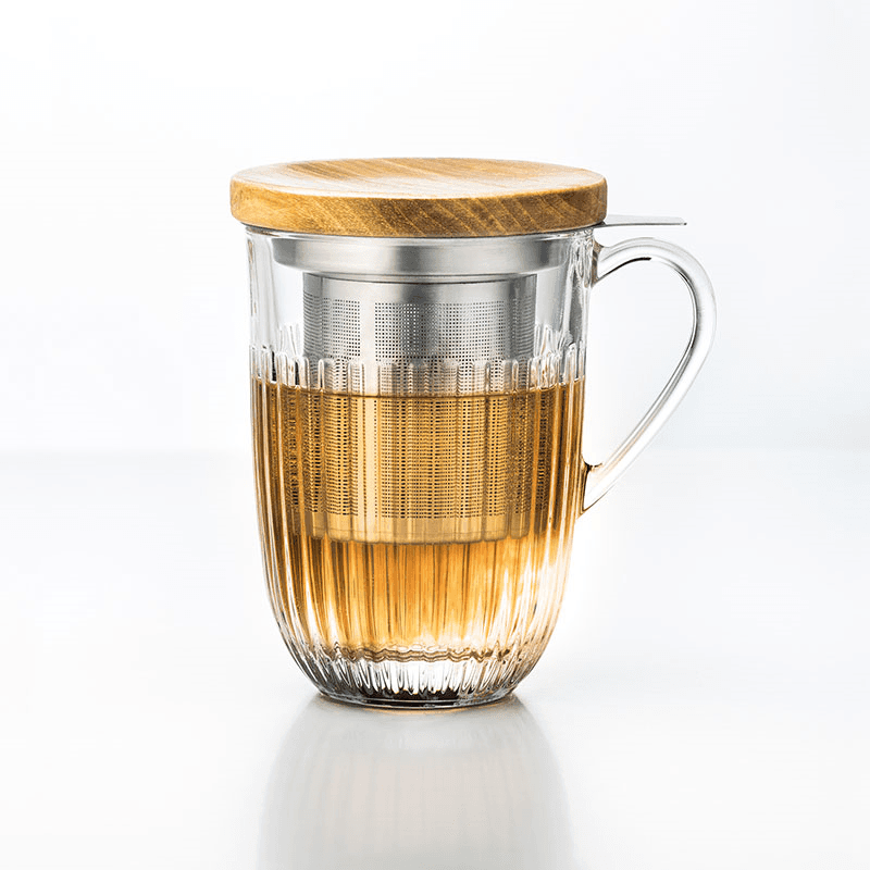 Ouessant Infuser Mug, 360ml, Clear
