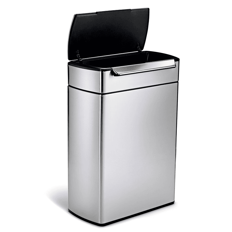 Touch Bar Bin, 48L, Brushed Stainless Steel