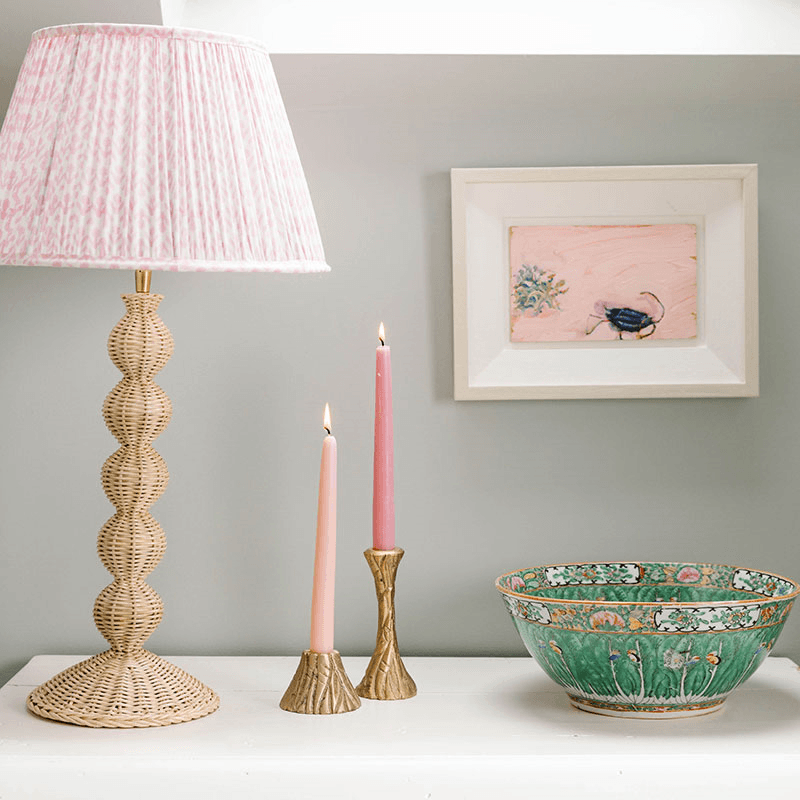 Bobbin Table Lamp, H48cm, Natural