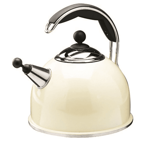 Image showing the Whistling Kettle, Stainless Steel, Cream product.