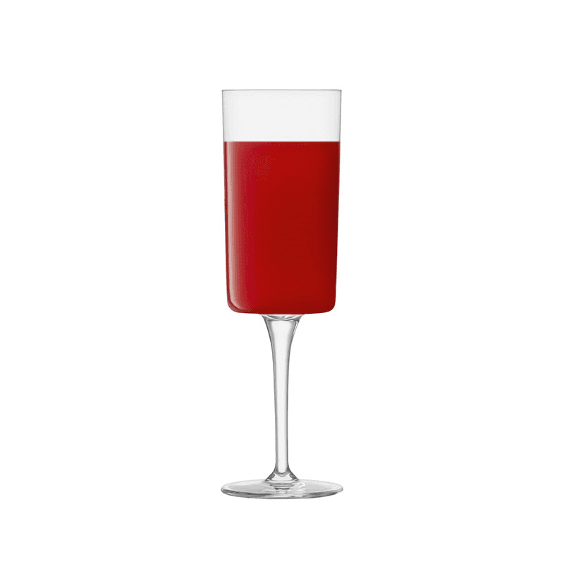 Gio Set of 4 Champagne Flutes, 210ml, Clear