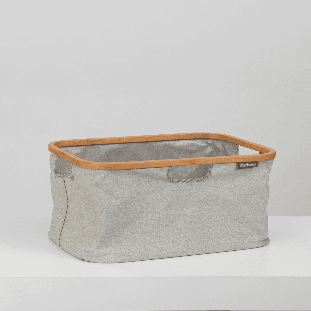 Foldable Laundry Basket, 40 Litre, Grey