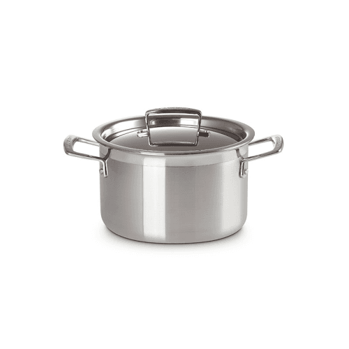 Image showing the Classic 3-ply Deep Casserole, 20cm, Stainless Steel product.