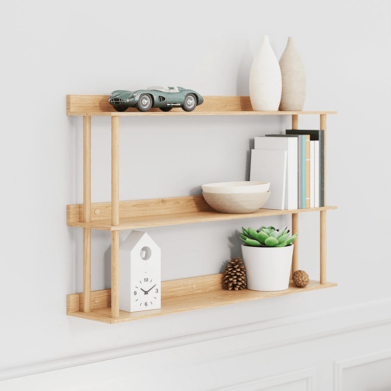 Platform 3 Shelf, H64 x W100cm, Oak