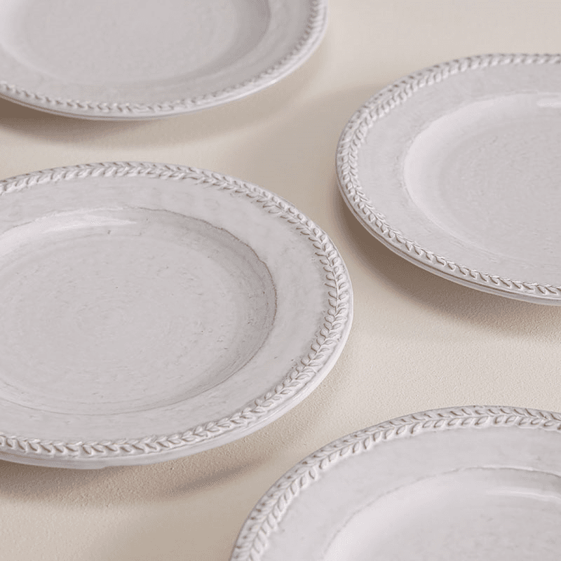 Hillcrest Set of 4 Side Plates D21cm, White