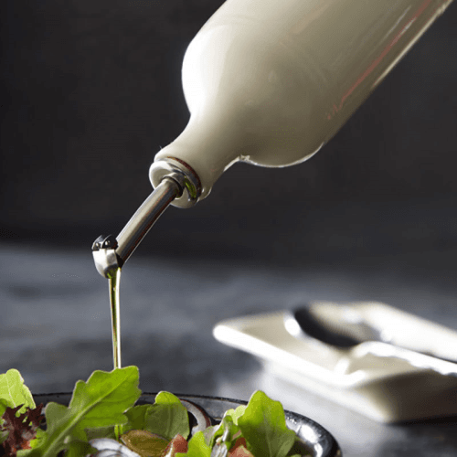 Image showing the Ceramic Oil Cruet, 400ml, Cream product.