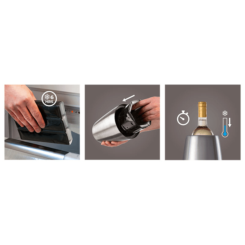 Active Wine Cooler Elegant, Stainless Steel